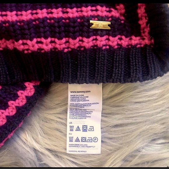 TOMMY HILFIGER Y2K vintage oversized open knit sweater. The details 💕OS size - Picture 6 of 15